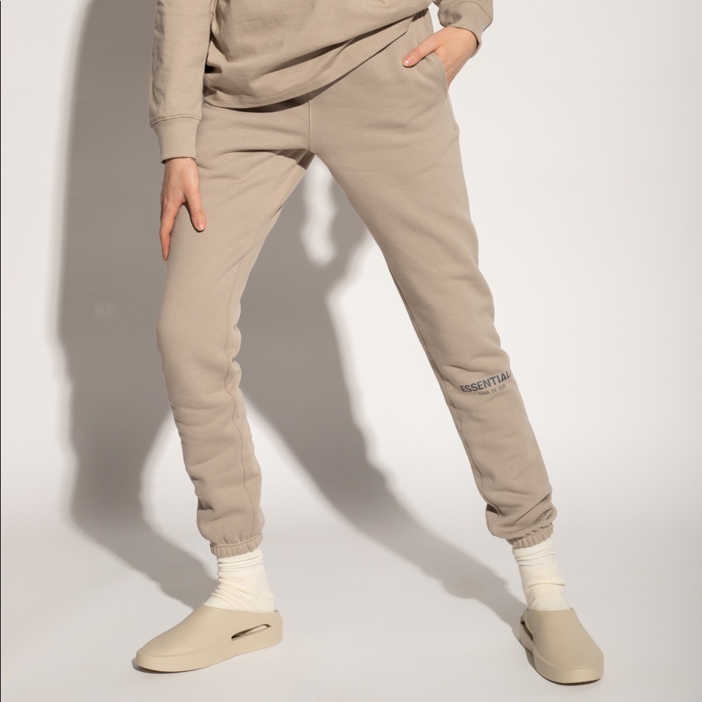 Essentials Fear Of God Women's Tan Sweatpants size Medium